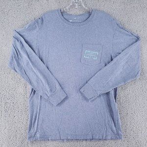 🚫SOLD🚫Southern Marsh Mens Size Medium Long Sleeve Pullover T Shirt Blue